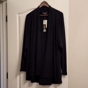 Cable & Gauge long sleeved overpiece jacket top, size 2X, NWT